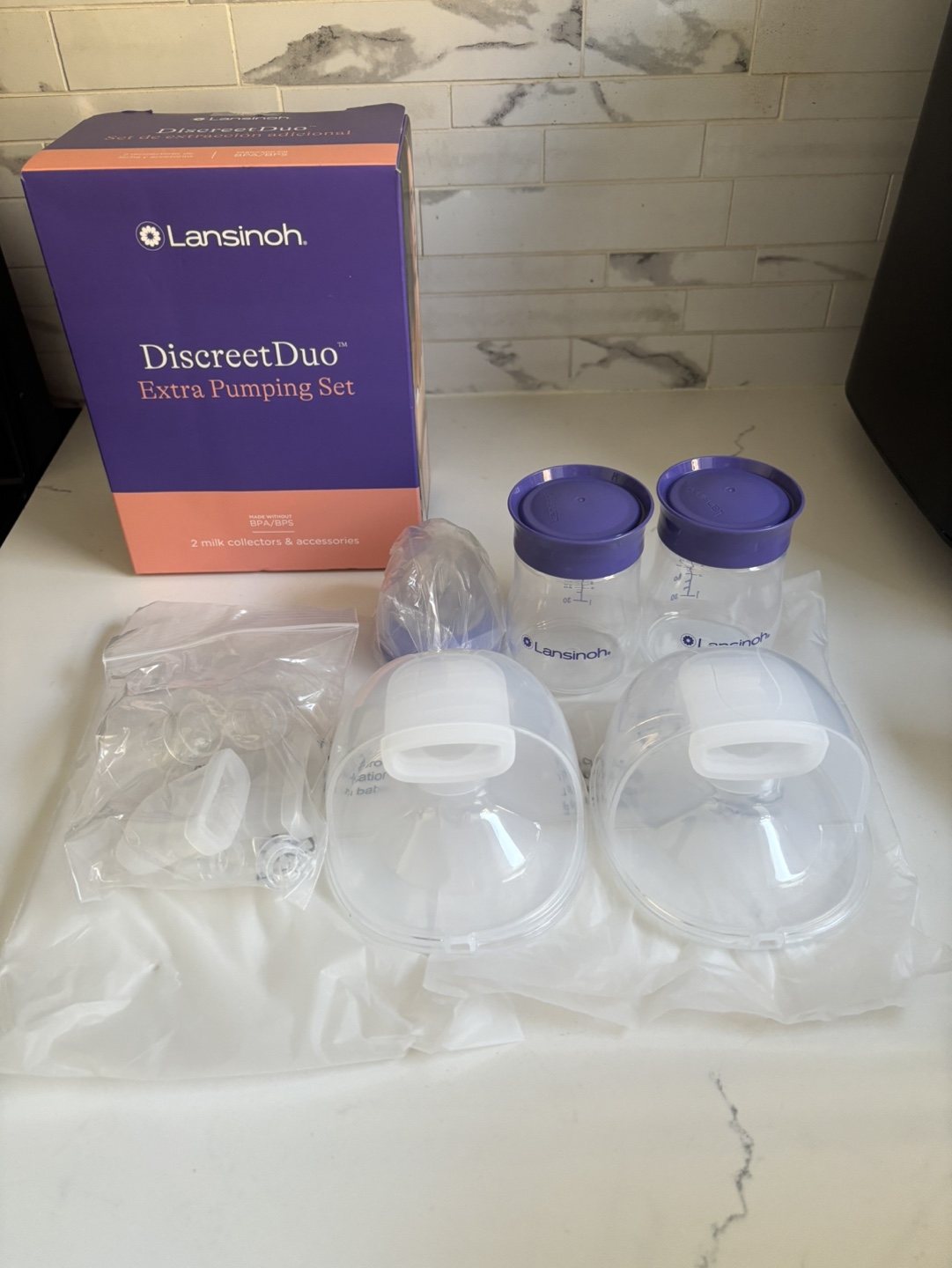 Lansinoh DiscreetDuo Extra Pumping Set