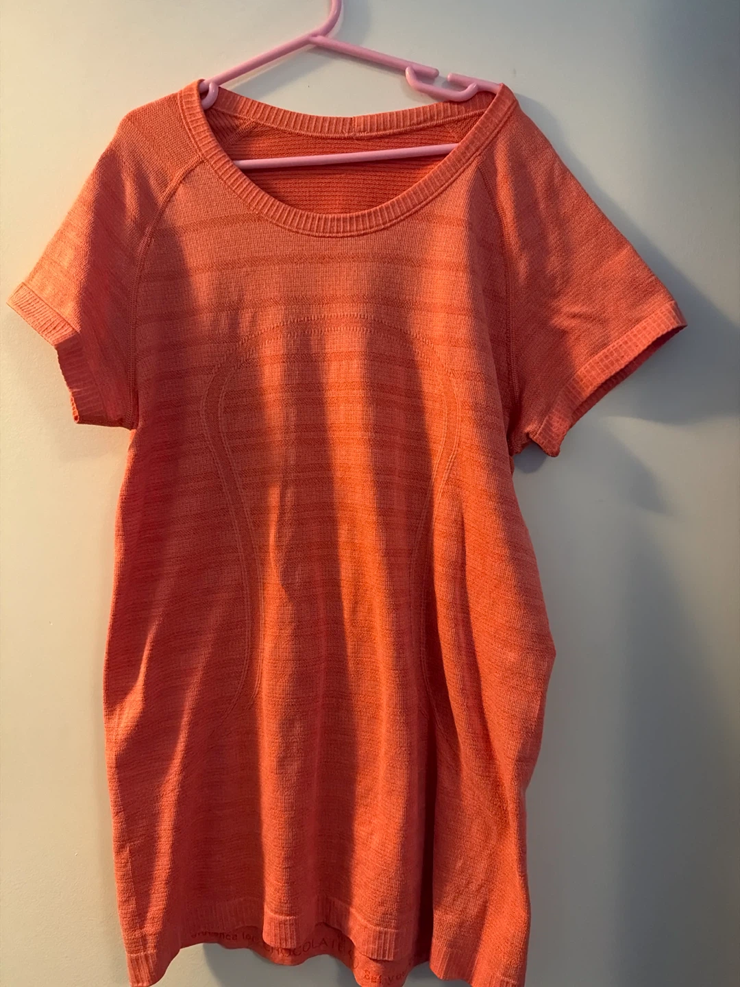 Lululemon Coral Athletic T-Shirt