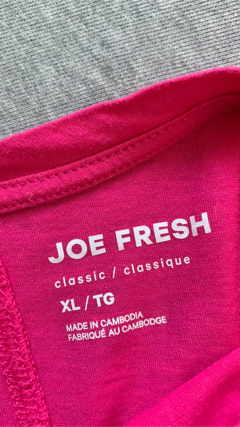 Joe Fresh Hot Pink T-Shirt XL - photo 3