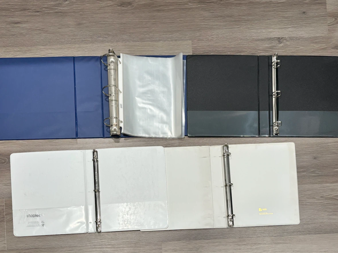 Binders Set of 4 , Three-Ring Binders - photo 2