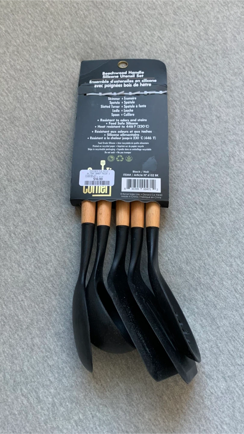 Cook's Corner 5-Piece Silicone Utensil Set - photo 2