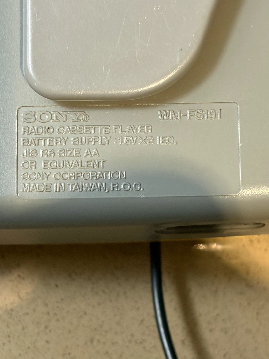 Sony Sports Walkman WM-FS191 Cassette Player