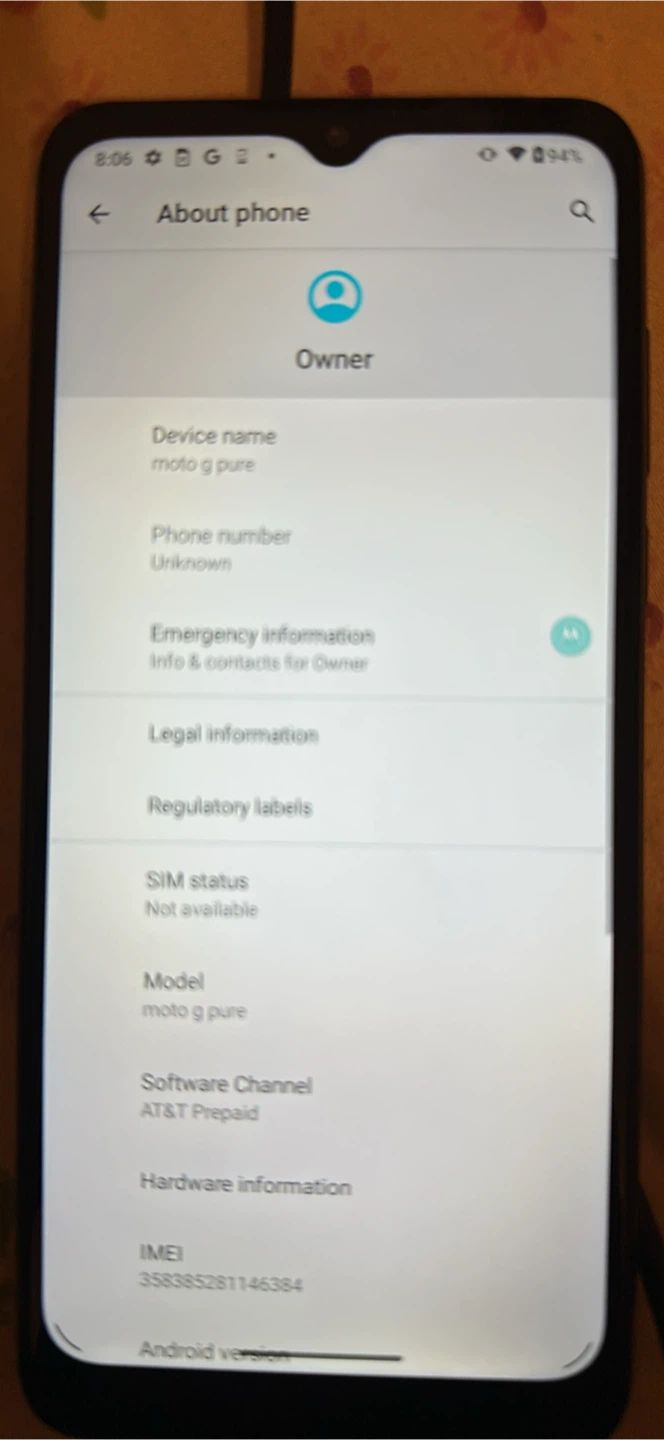 Motorola Moto G Pure 32GB AT&T locked - photo 4