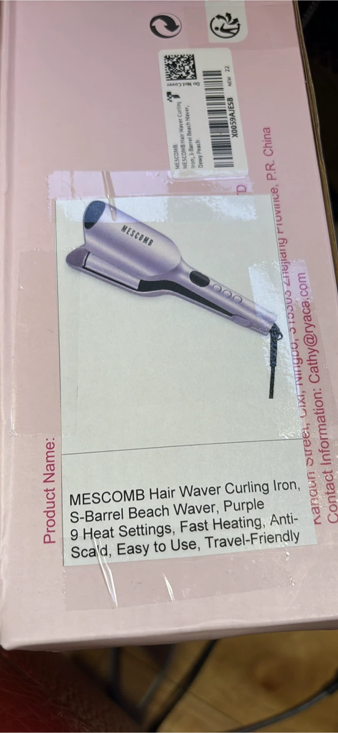 MESCOMB 3-Barrel Beach Waver Curling Iron