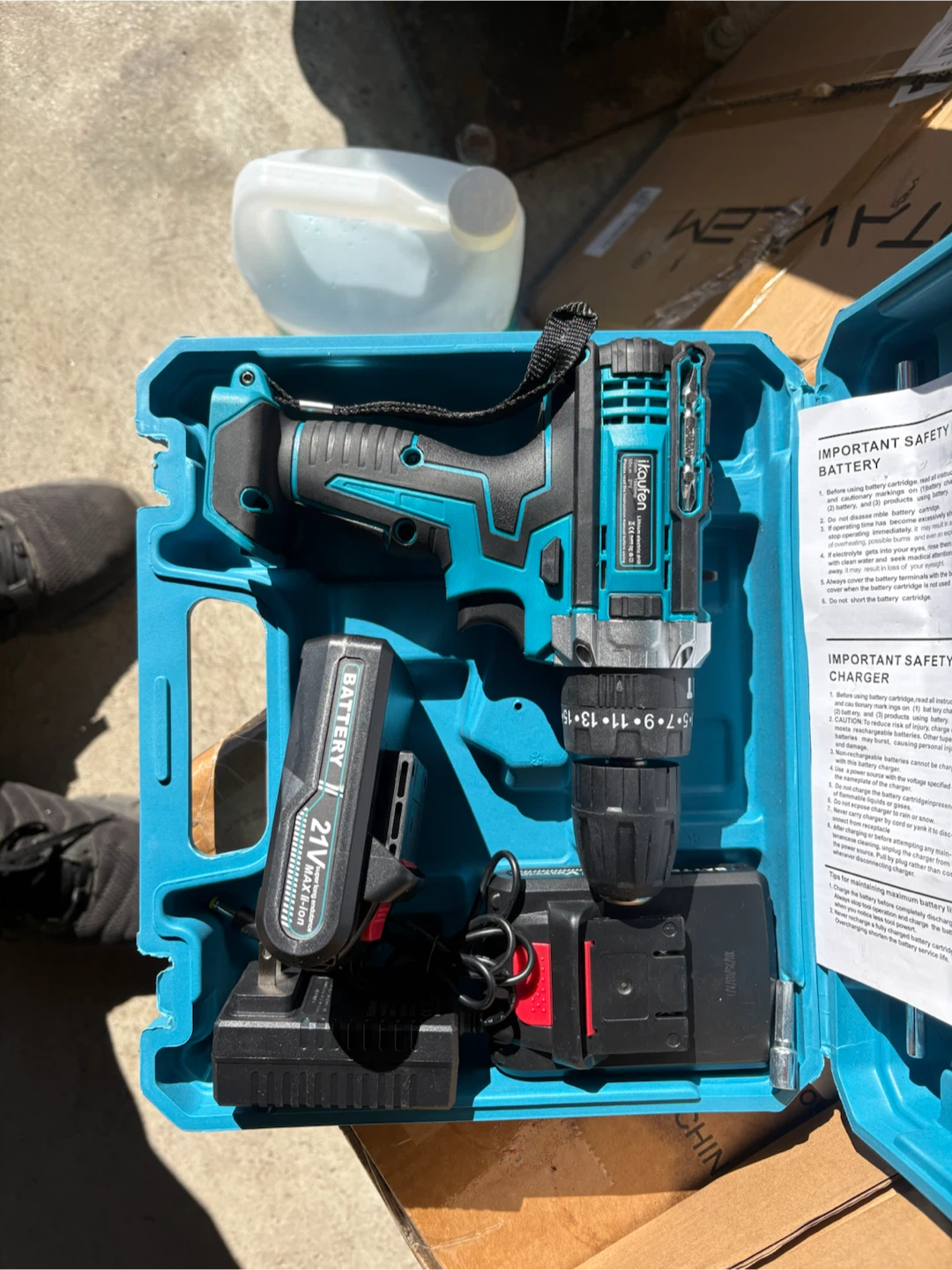 Ikaufen 21V Cordless Drill Set