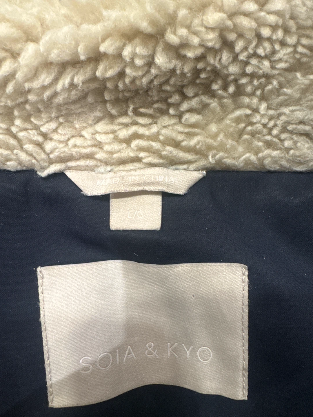 Soia & Kyo Down Parka – Navy – Real Fox Fur Hood - photo 3