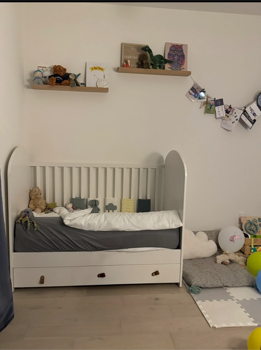 IKEA Gonatt baby crib with drawer - photo 2