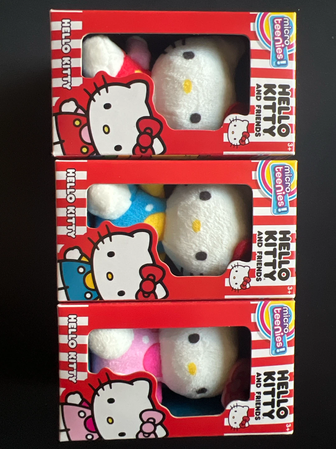 BNIB Hello Kitty Micro Plushies X3