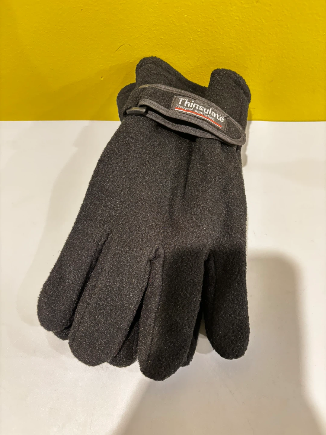 Thinsulate Black Fleece Winter Gloves