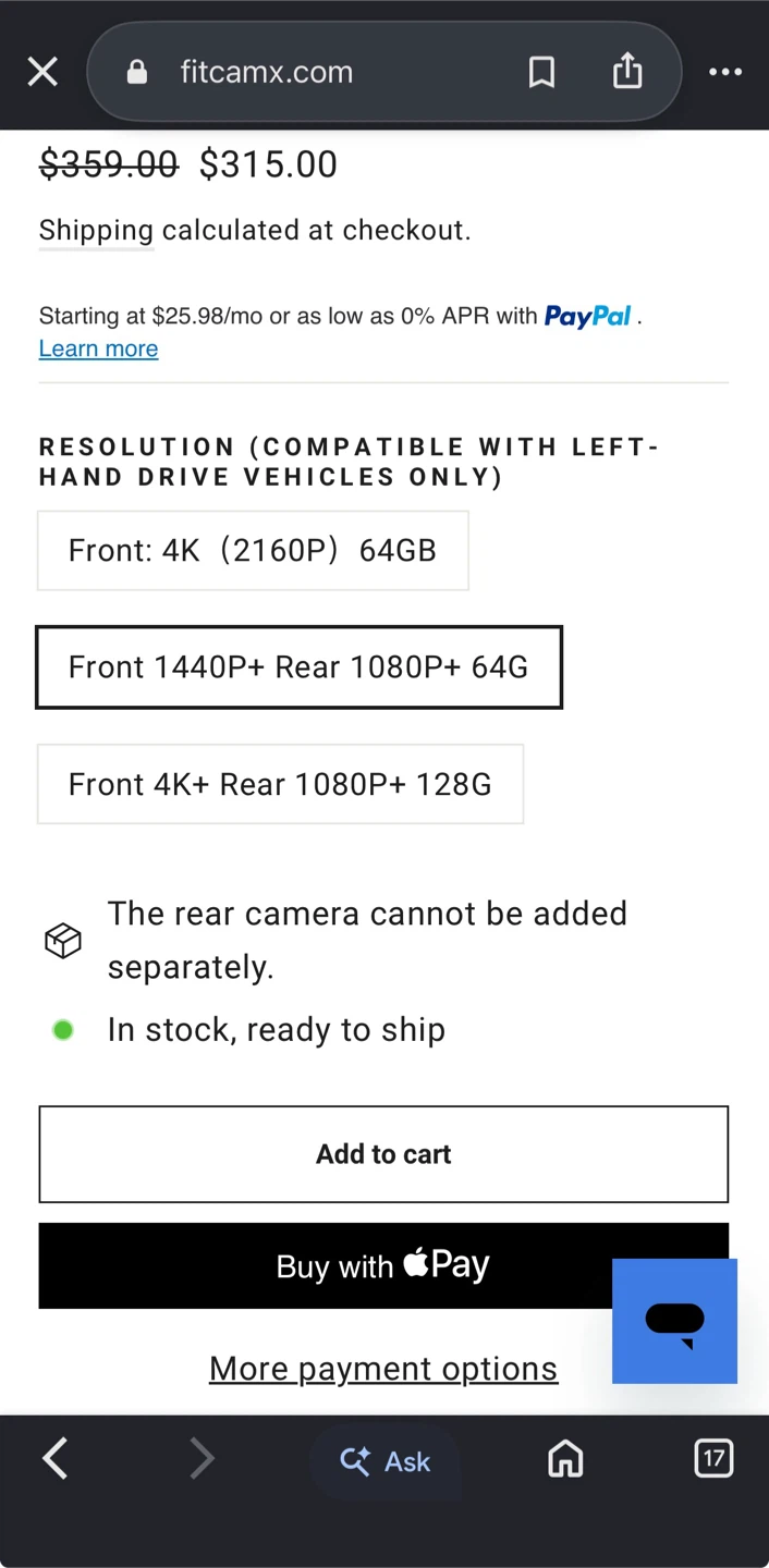 Dash Cam for Hyundai Tucson and Santa Cruz - photo 2