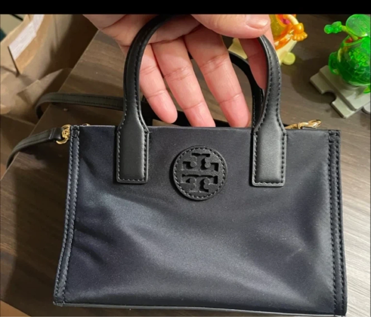 Tory Burch Black Nylon Mini Tote - photo 2