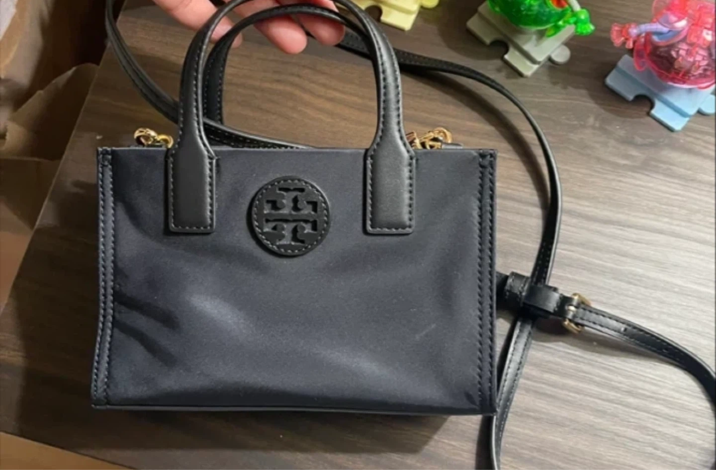 Tory Burch Black Nylon Mini Tote - photo 3