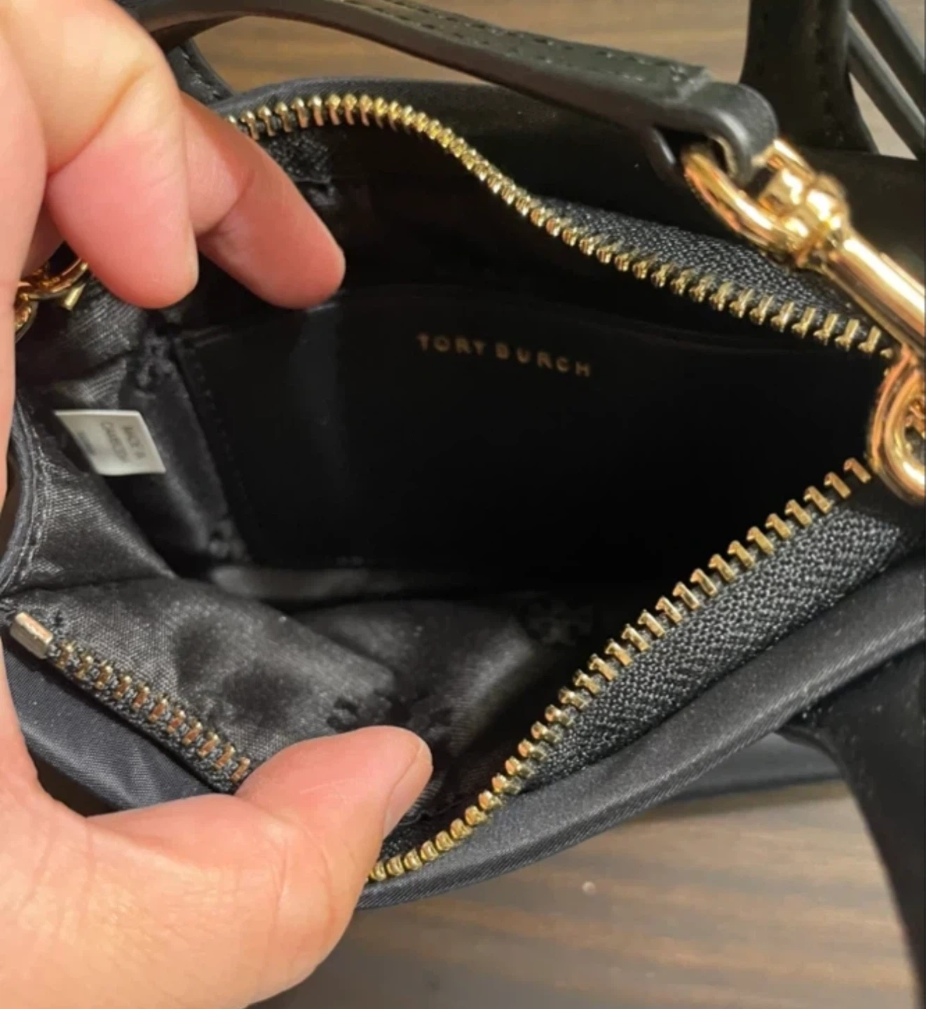 Tory Burch Black Nylon Mini Tote - photo 4