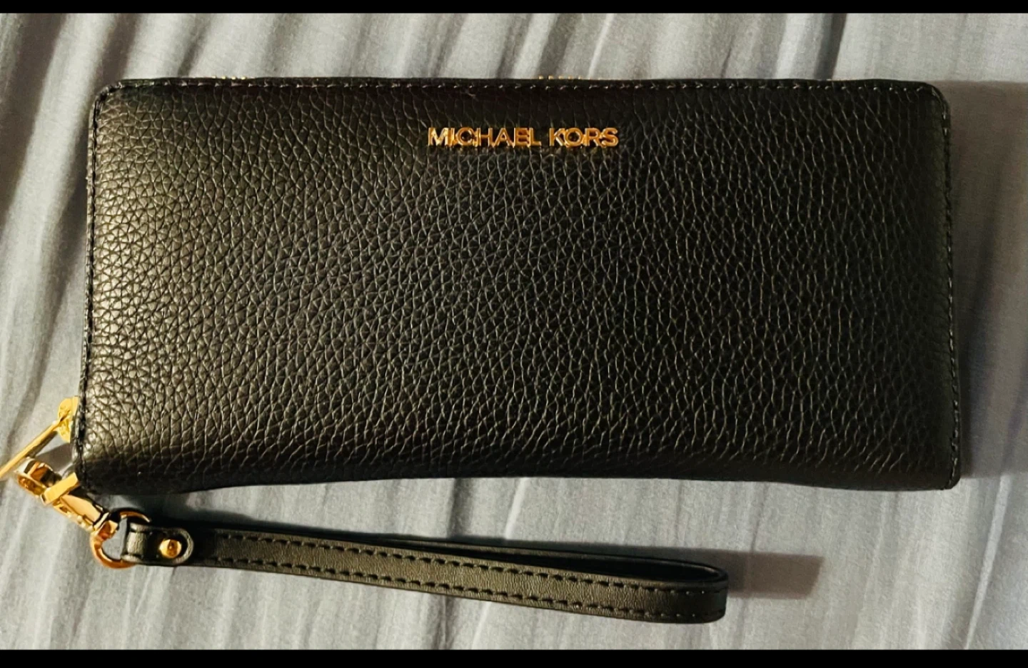 Michael Kors Black Zip-Around Wallet with Wristlet