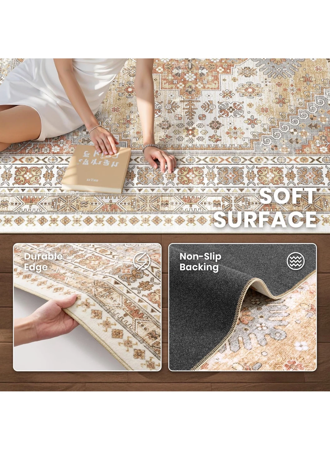 Machine Washable Area Rug 8' x 10' - photo 4