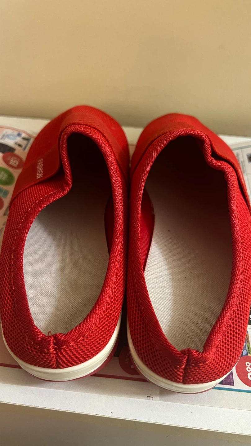 Red Slip-On Women’s Fashion Sneakers - photo 5