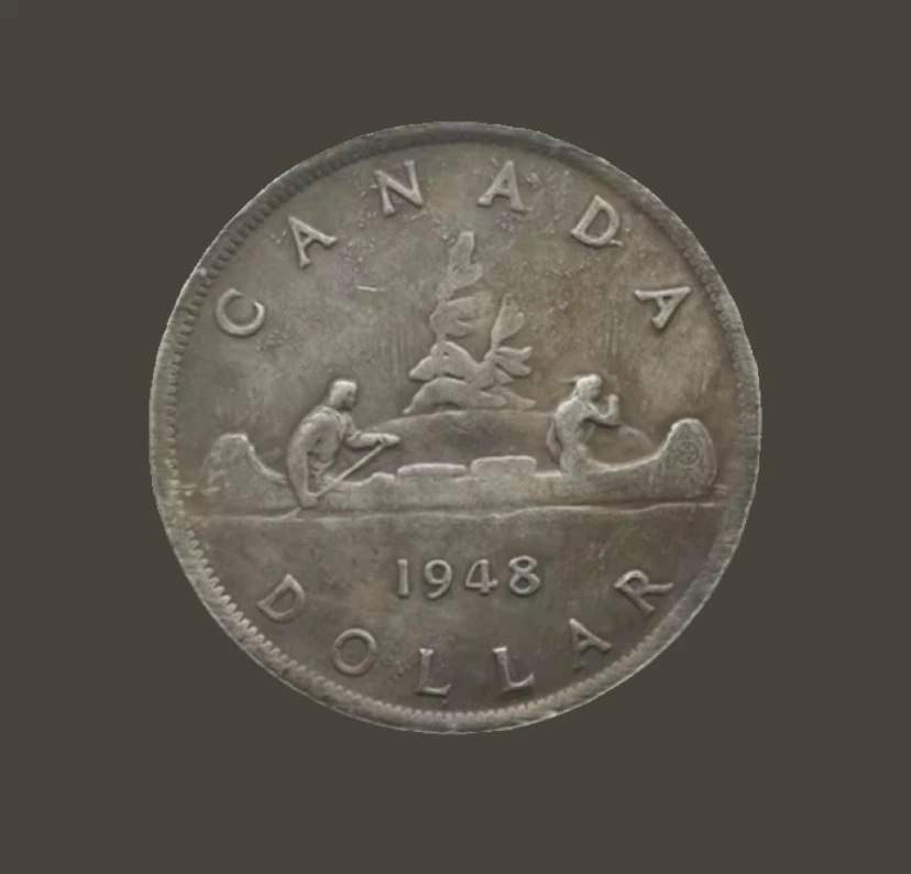 1948 Canadian Silver Voyageur Dollar
