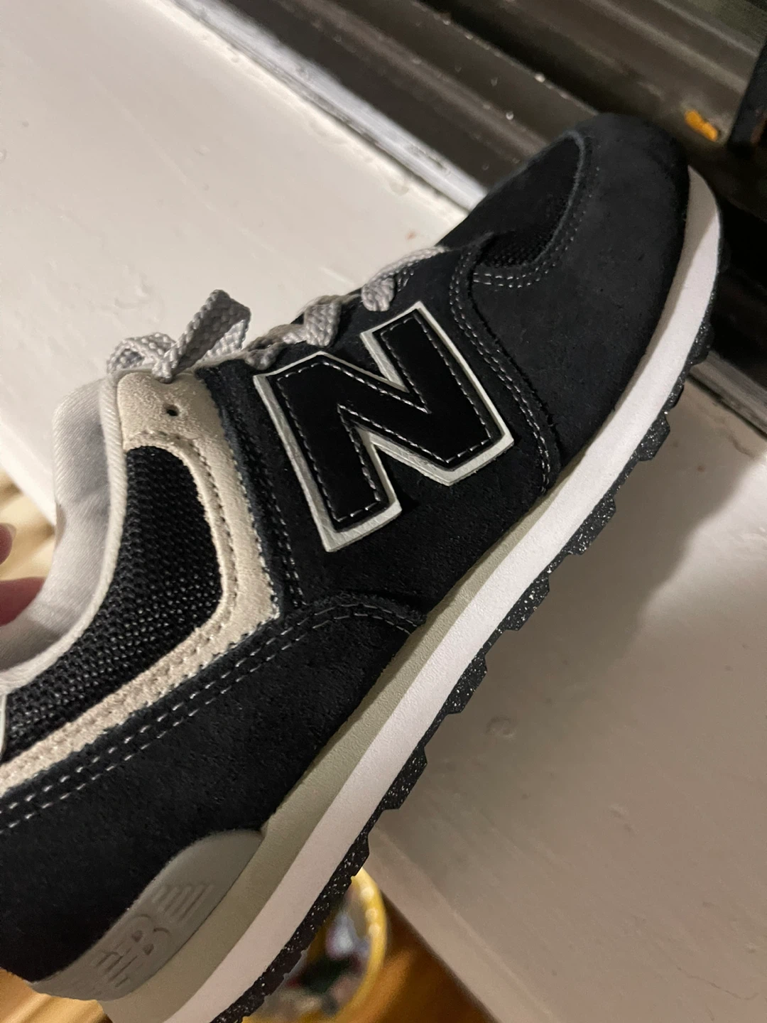 New Balance 574 Classic Black Gray Sneakers