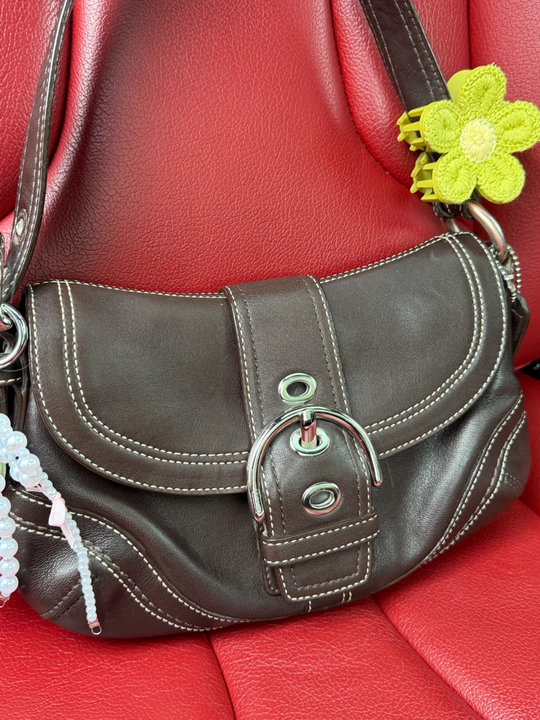 Brown leather mini soho set  🤎 - photo 2