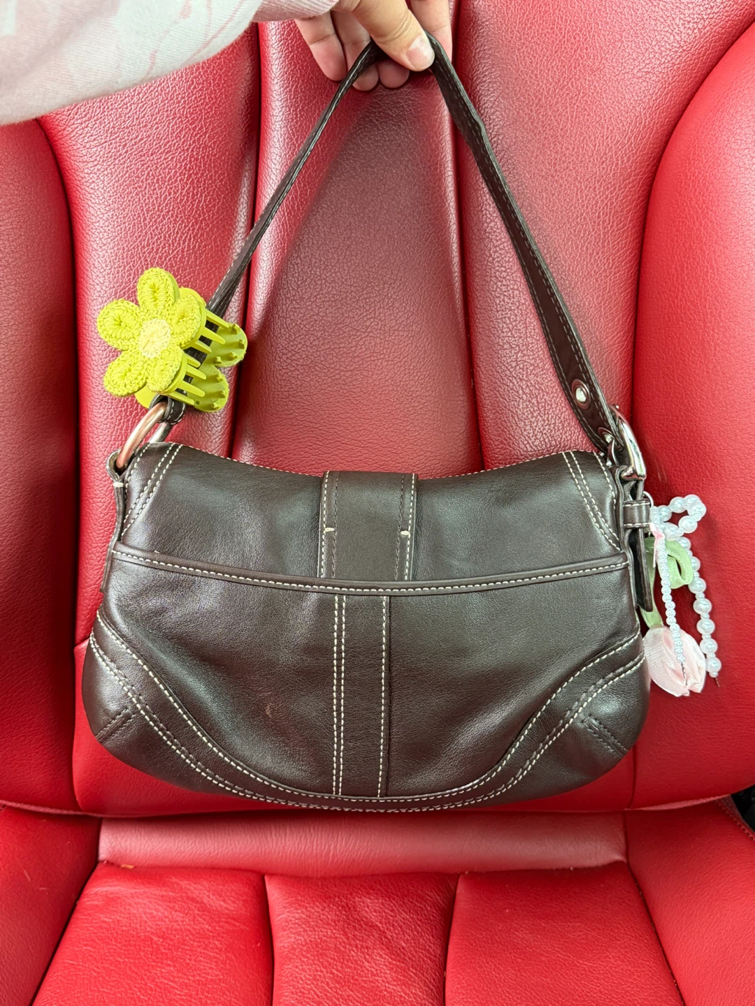 Brown leather mini soho set  🤎 - photo 3