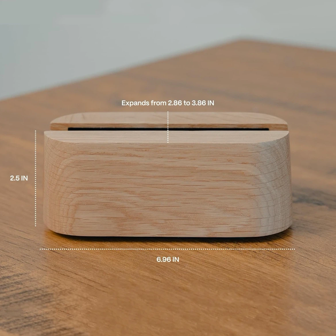 COREMINDED Solid Oak Adjustable Vertical Laptop Stand - photo 5