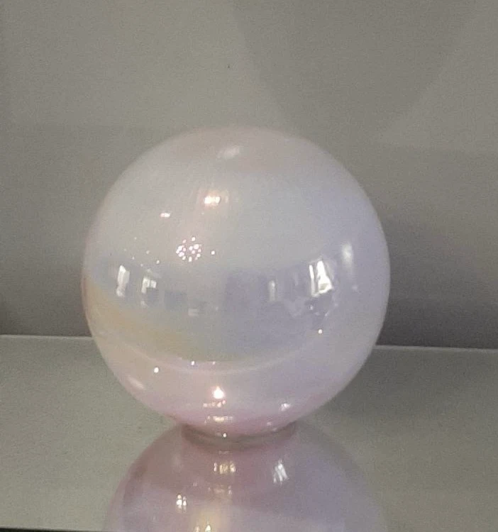 Iridescent Glass Globe Lamp Shade - photo 2