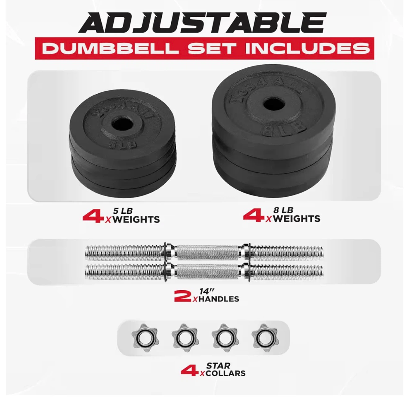 Yes4All Adjustable Dumbbell Set - photo 2