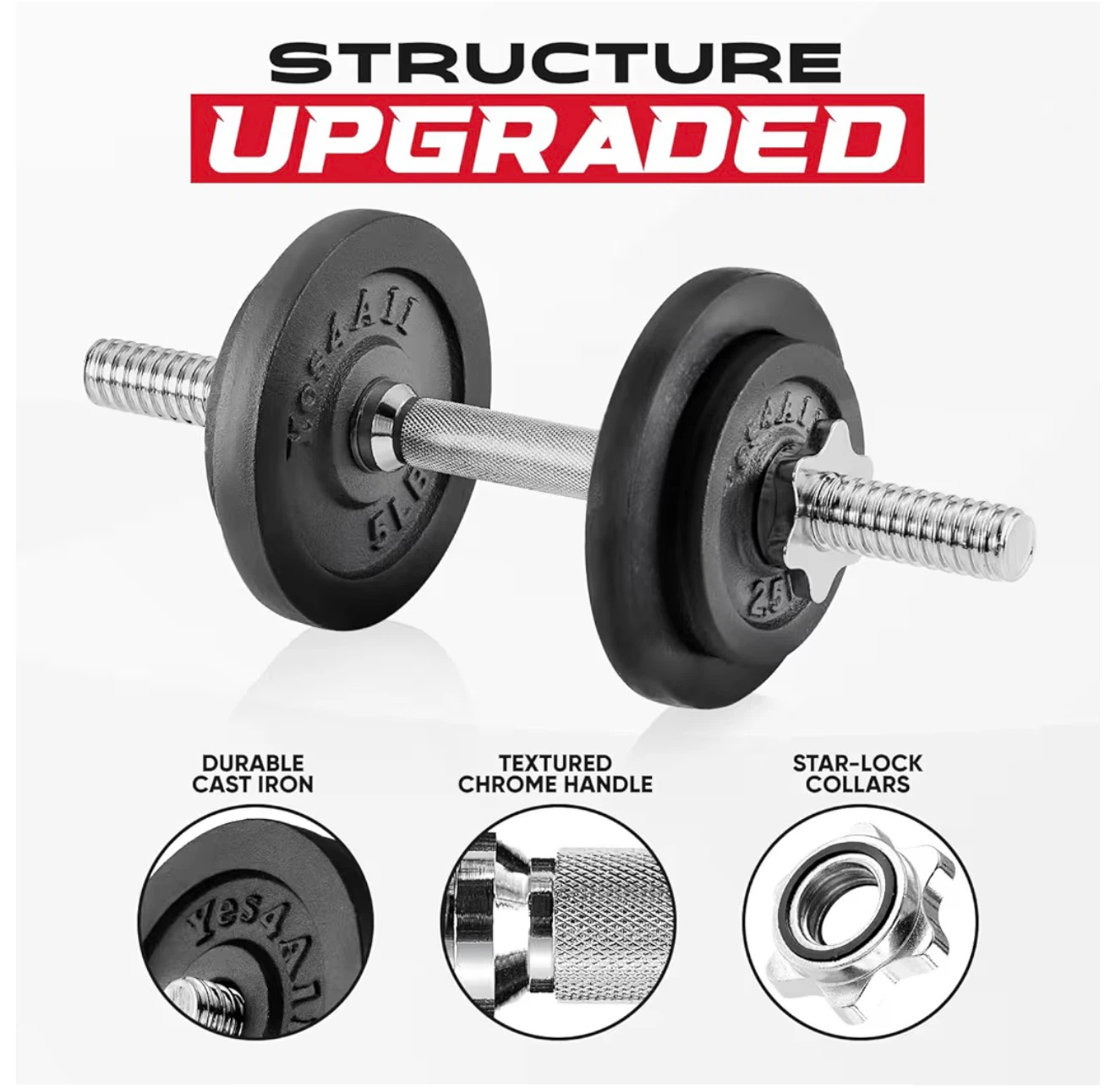 Yes4All Adjustable Dumbbell Set - photo 4