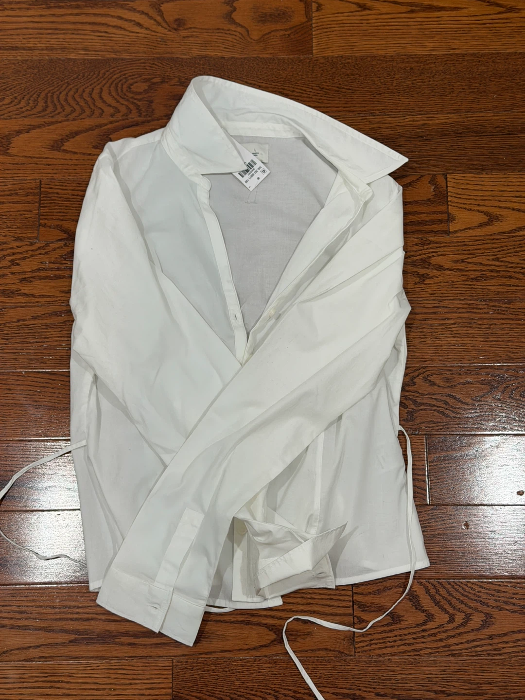Hollister White Button-Up Shirt