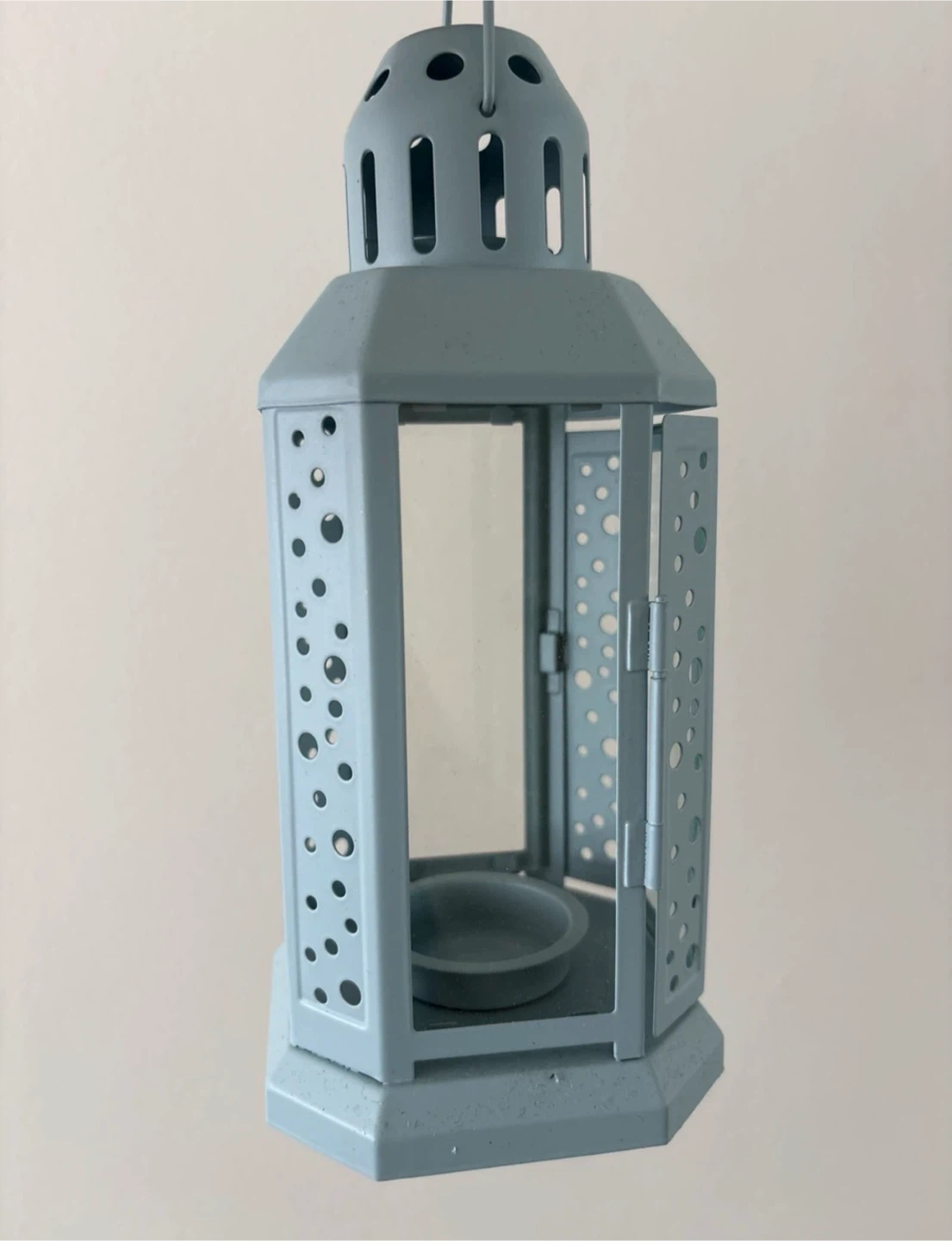 IKEA Rotera lantern blue