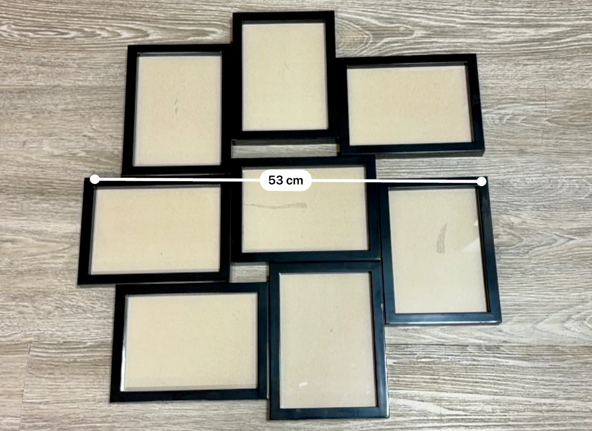 IKEA VÄXBO Collage frame for 8 photos, black, 13x18 cm (5x7") - photo 2