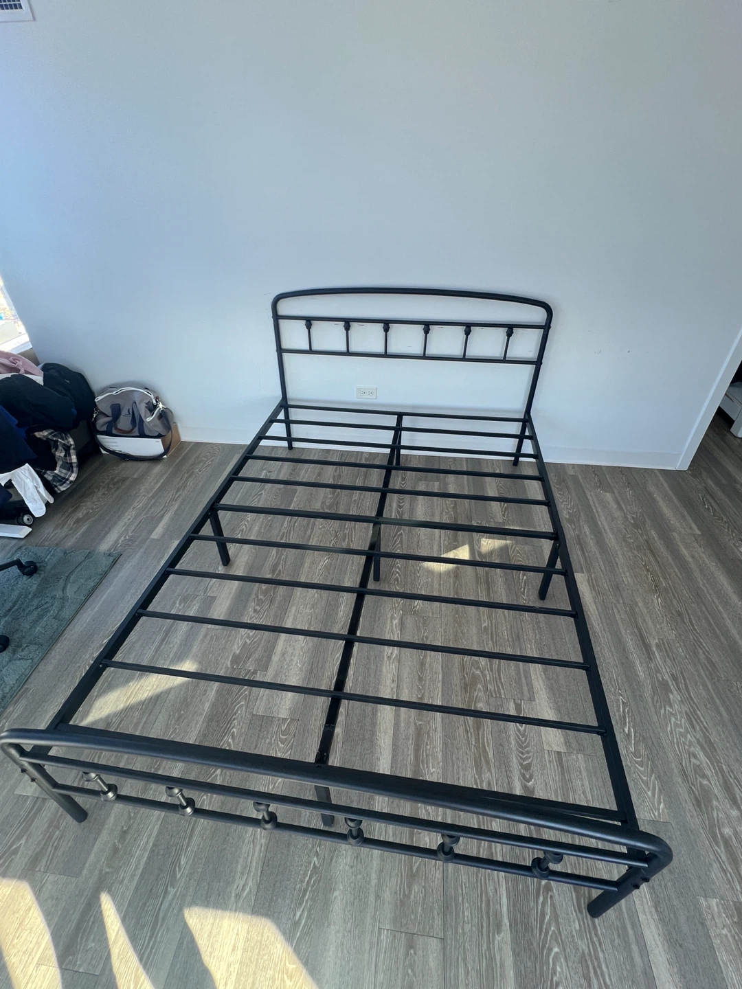 Black Metal Full Size Bed Frame