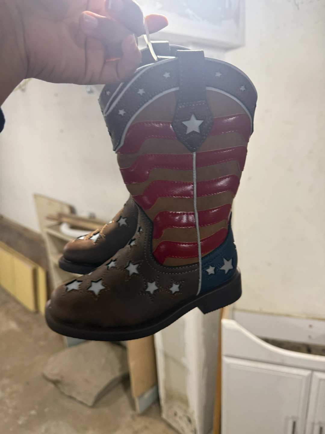Kids Patriotic Cowboy Boots