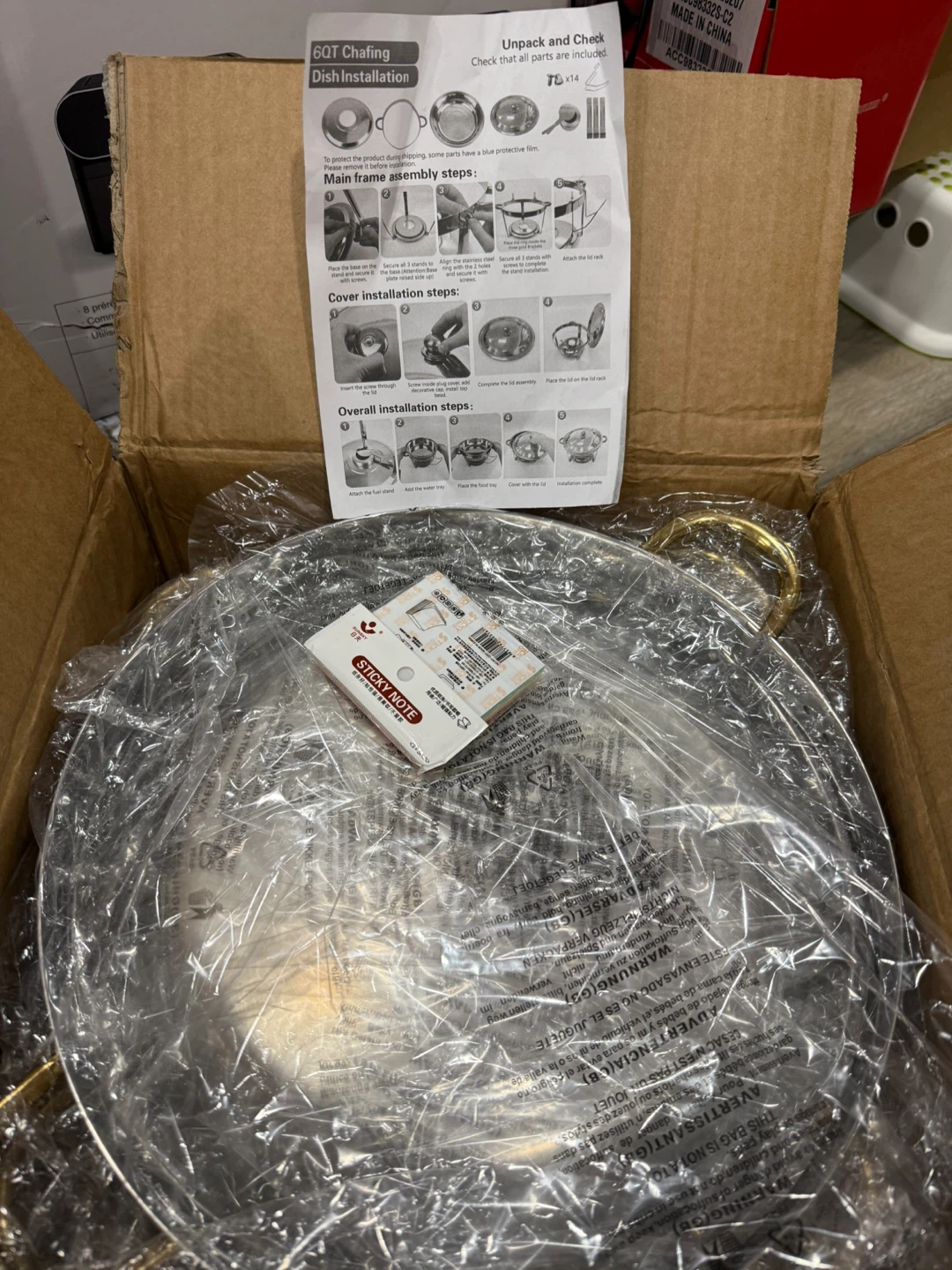 Chafing Dishes for Buffet 4 Pack, 6QT - photo 4