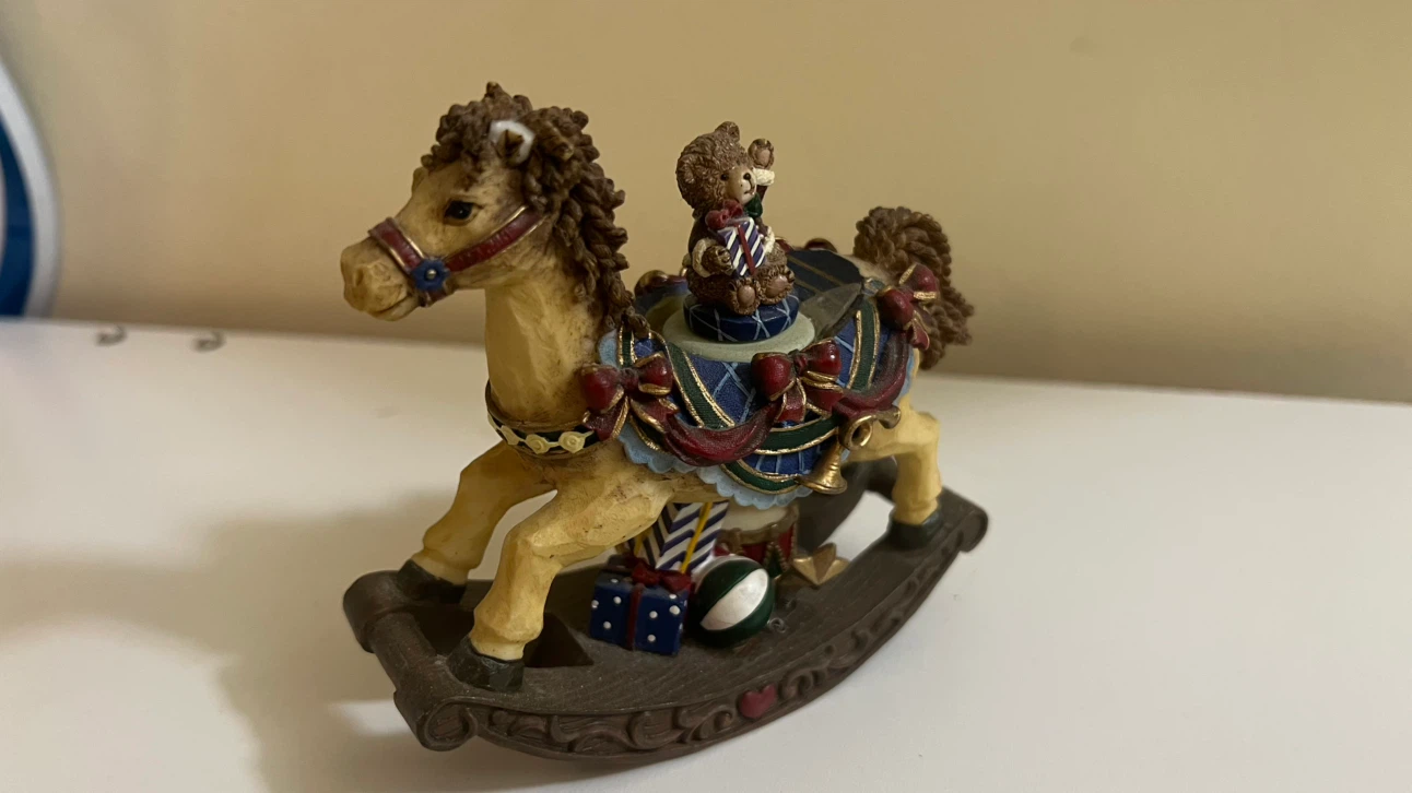 Decorative Rocking Horse with Teddy Bear - photo 5