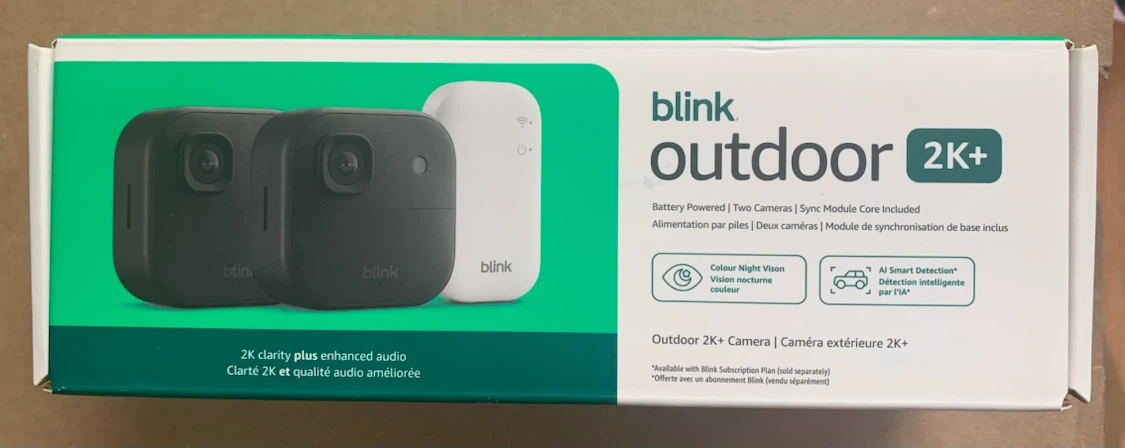 Blink Outdoor 2K+ Camera 2-Pack System & Wired 2k door bell