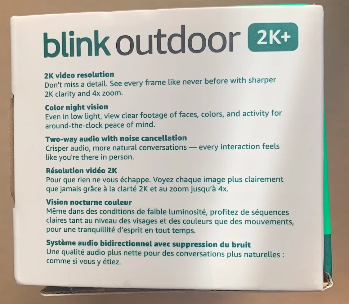 Blink Outdoor 2K+ Camera 2-Pack System & Wired 2k door bell - photo 4