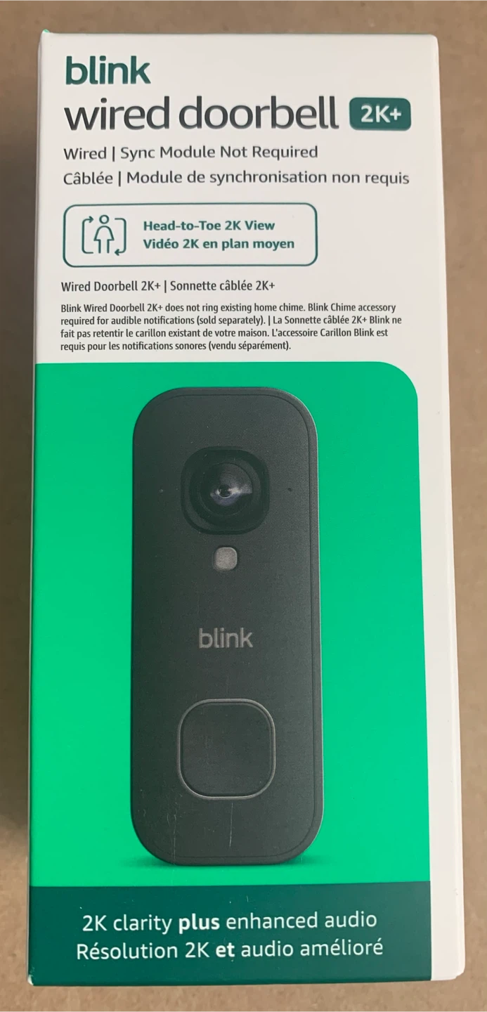 Blink Outdoor 2K+ Camera 2-Pack System & Wired 2k door bell - photo 5