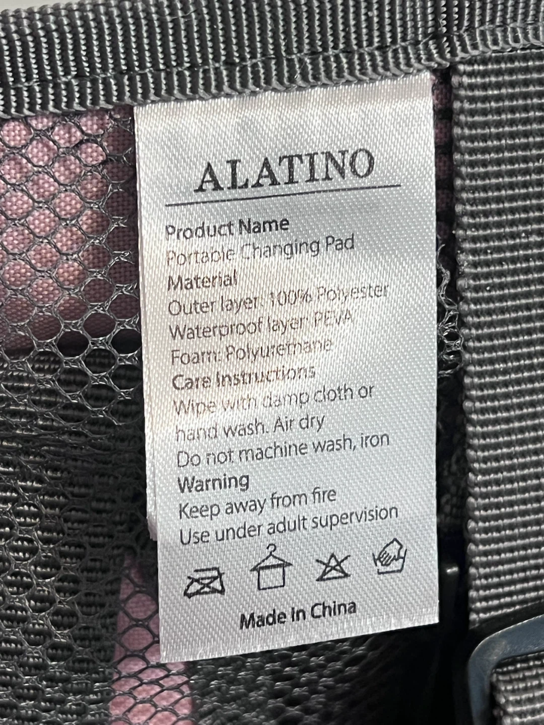ALATINO Portable Baby Changing Pad – Brand New – Light Pink - photo 3