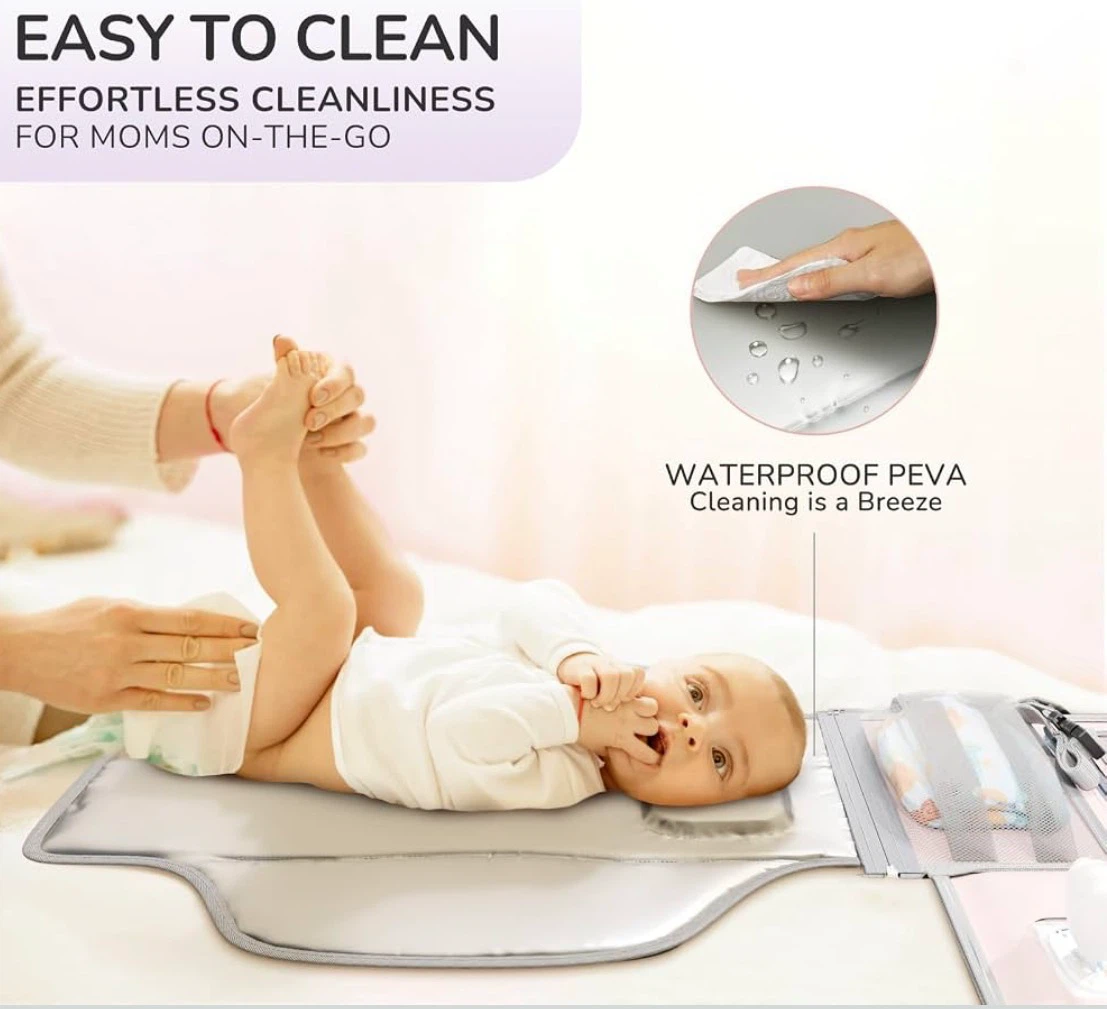 ALATINO Portable Baby Changing Pad – Brand New – Light Pink - photo 5