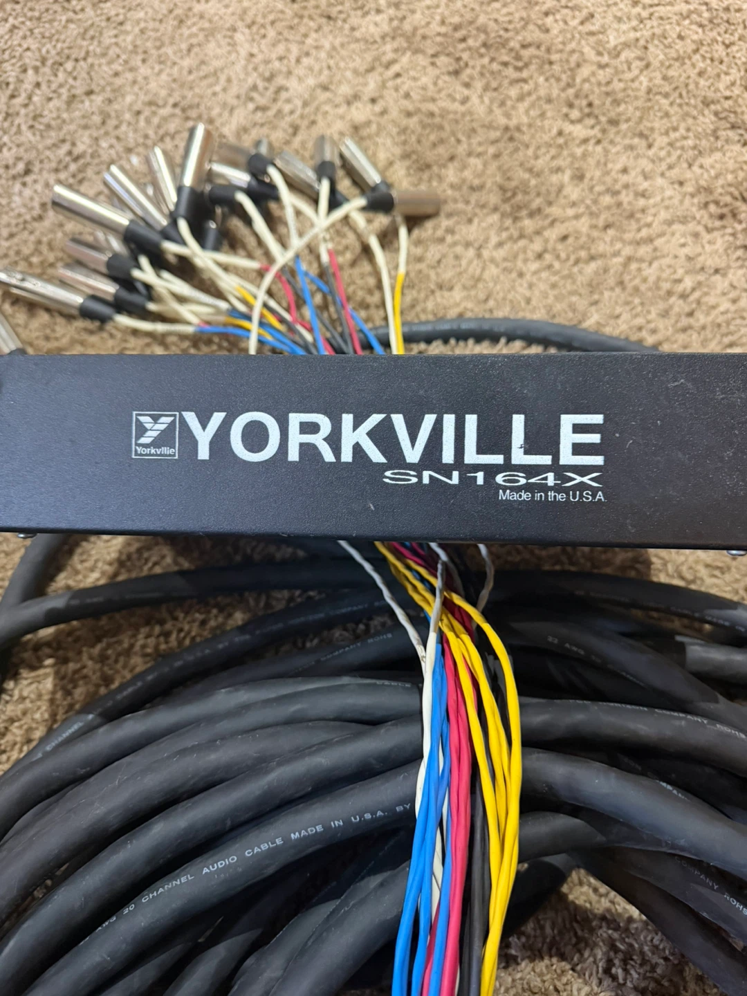 Mackie CFX20 MKII mixer and Yorkville SN164-X 100’ XLR snake - photo 3