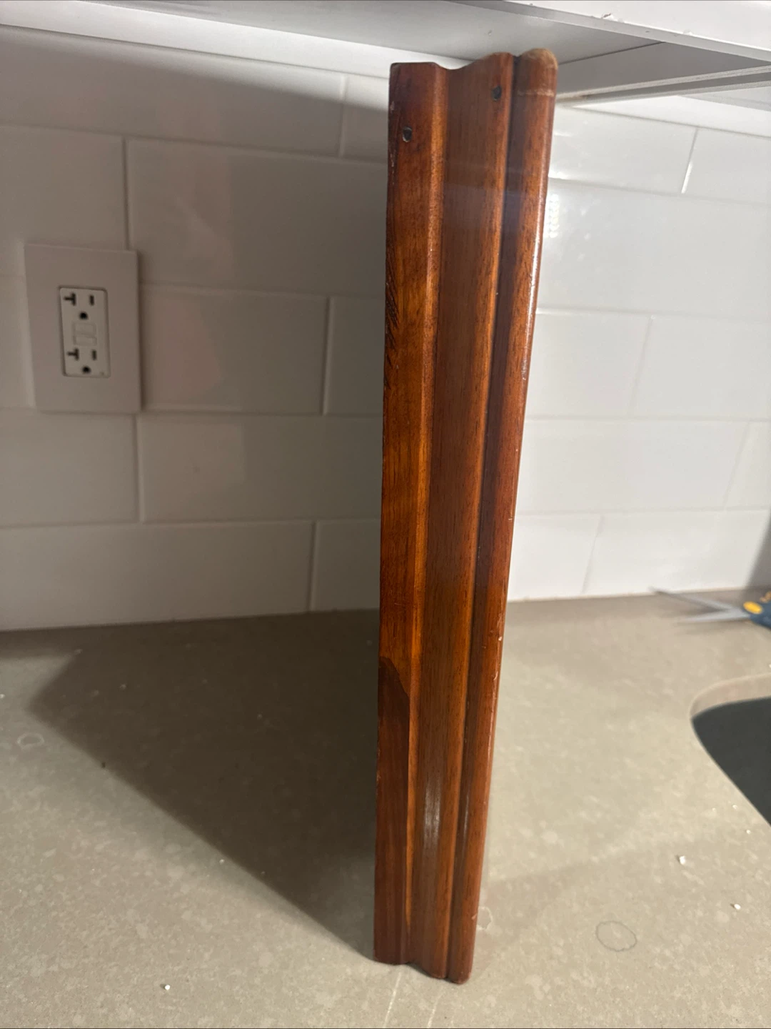 Vintage Wooden Wall Mirror 17”-15” - photo 3