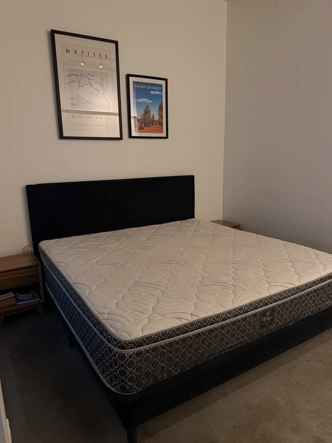 Black Upholstered King Bed Frame - photo 2
