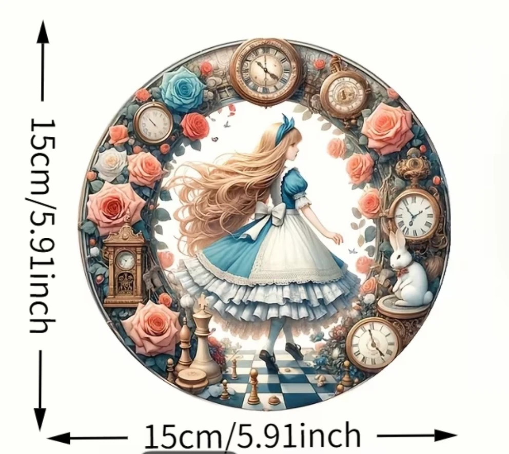 2D acrylic sun catcher, Alice in Wonderland, new - photo 2