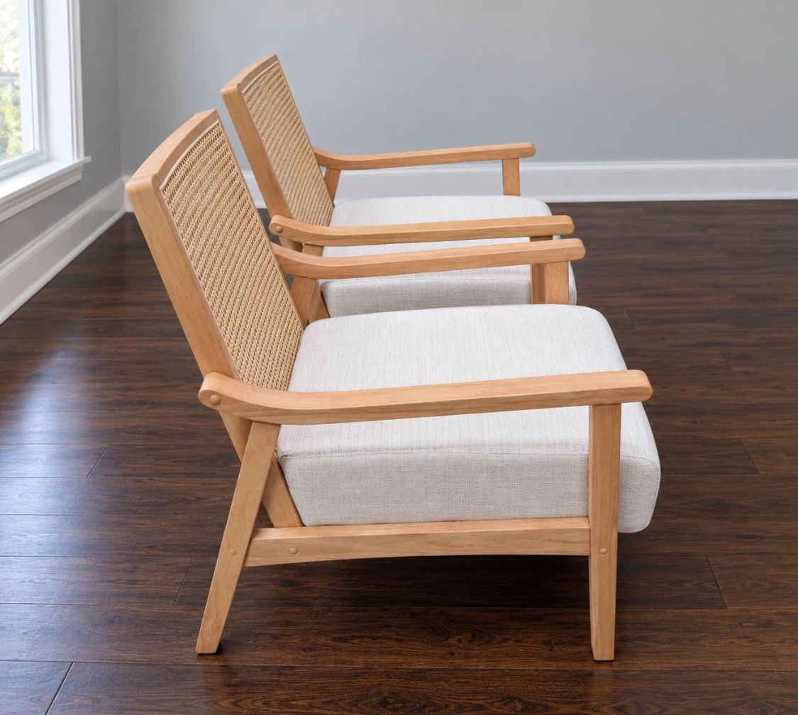 New Set of 2 Boho Accent Chairs - photo 2