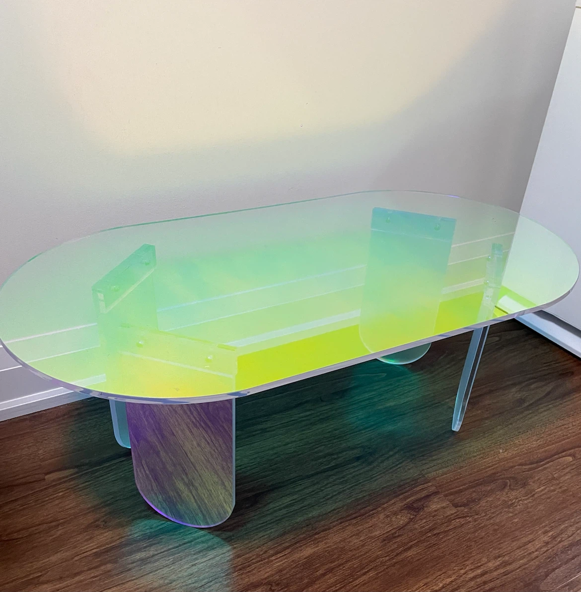 VEVOR Iridescent Acrylic Coffee Table