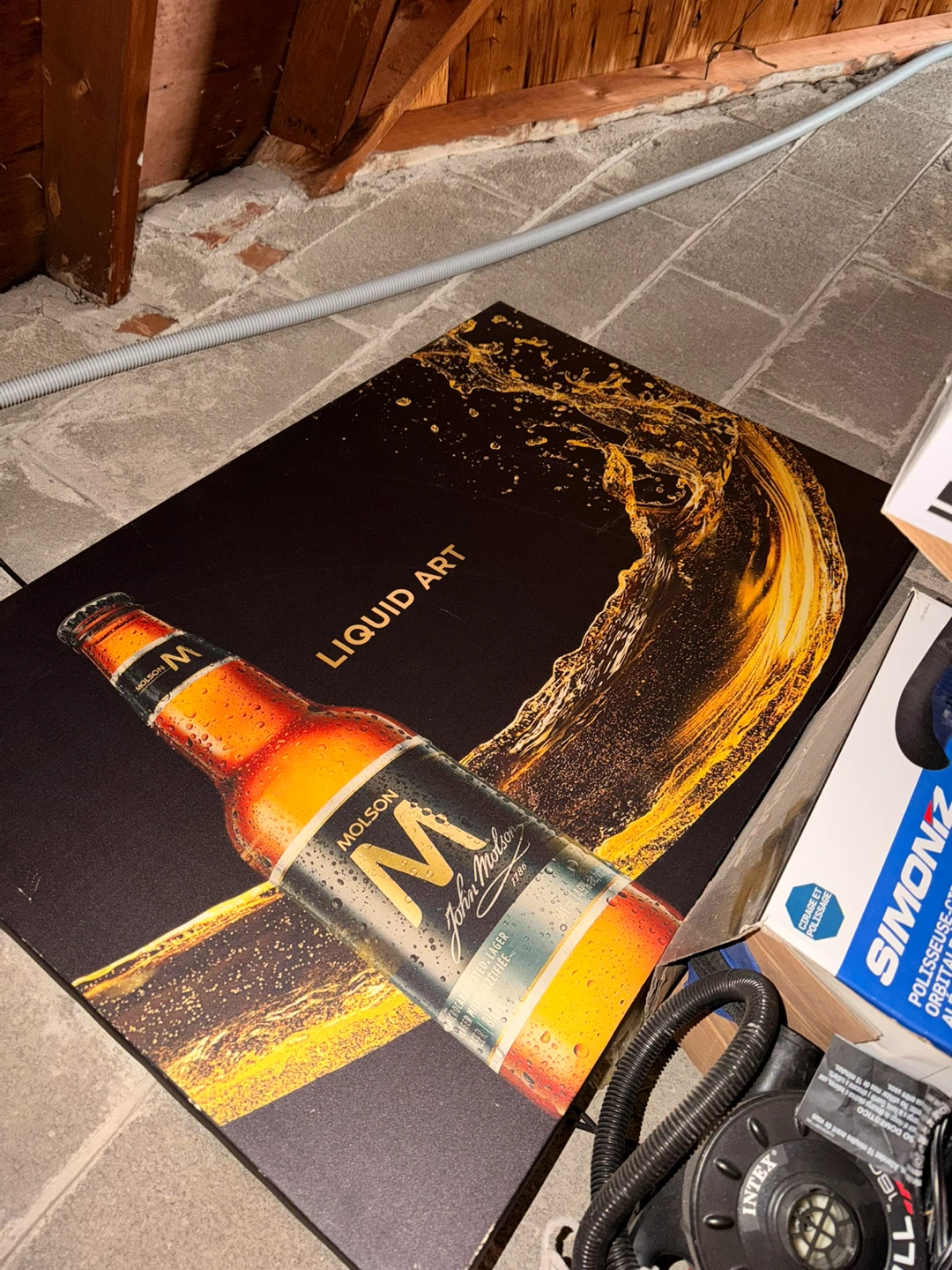 Molson M Liquid Art Canvas Print