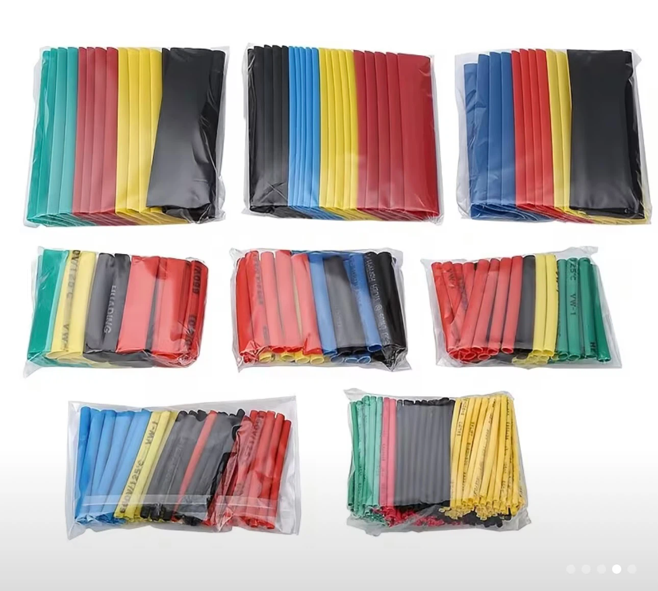 164 pcs heat shrinkable tube, shrink tube, new - photo 2