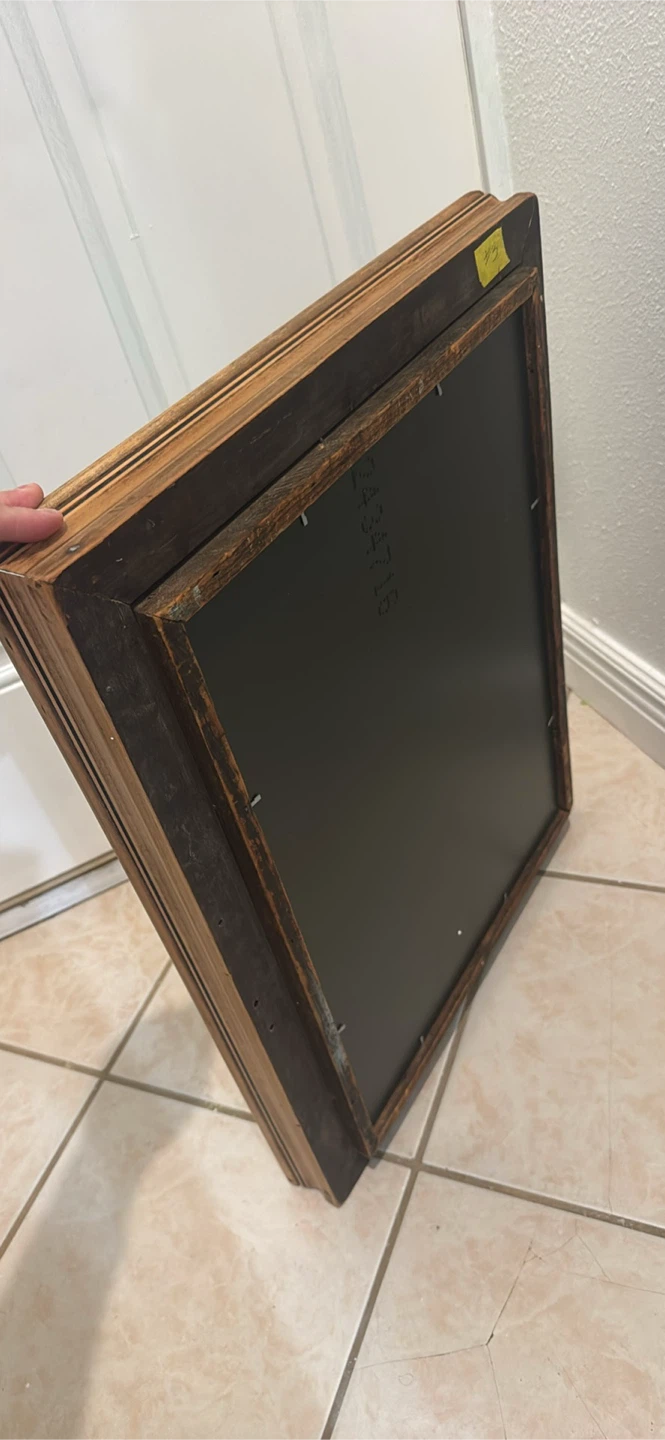 Decorative Wood and Gold Trim Mirror 23”-18” - photo 4