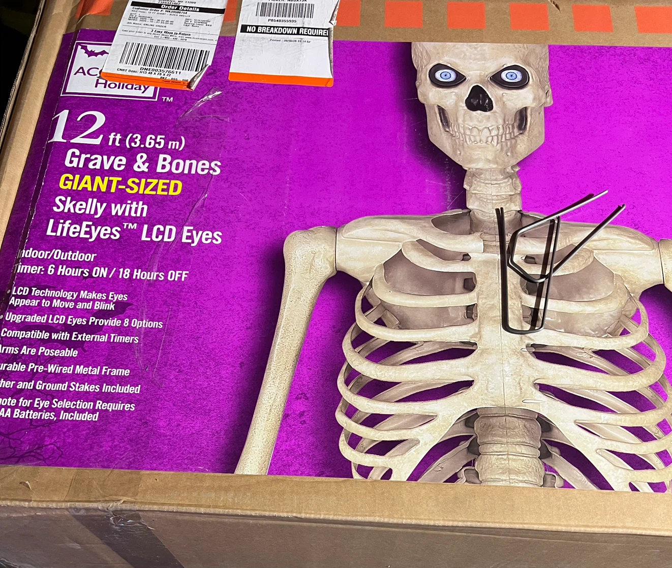 Home Accents Holiday 12ft Giant Skelly Animatronic